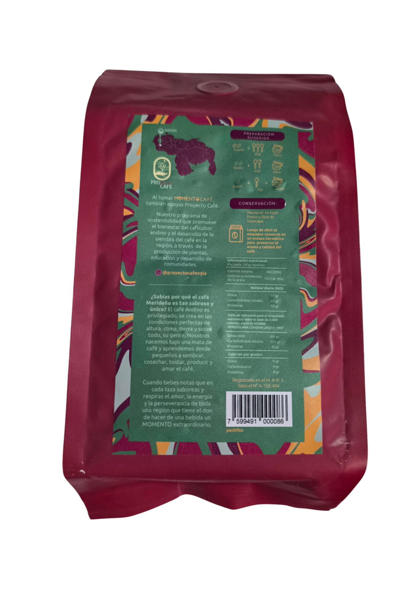 MOMENTO CAFÉ ESPECIALIDAD EN GRANOS 460g EDICIÓN ESPECIAL